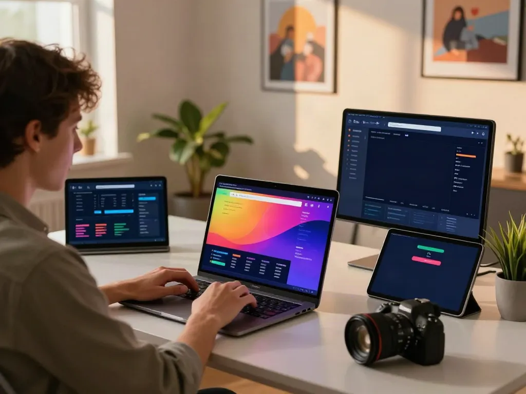 Analyzing betting sites not on GamStop in a cozy home office.