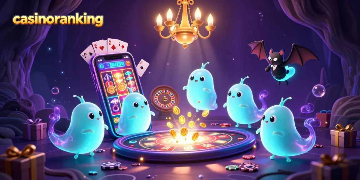 Experience dazzling casino fun with casinoranking's glowworms illuminating a vibrant cave gaming scene.