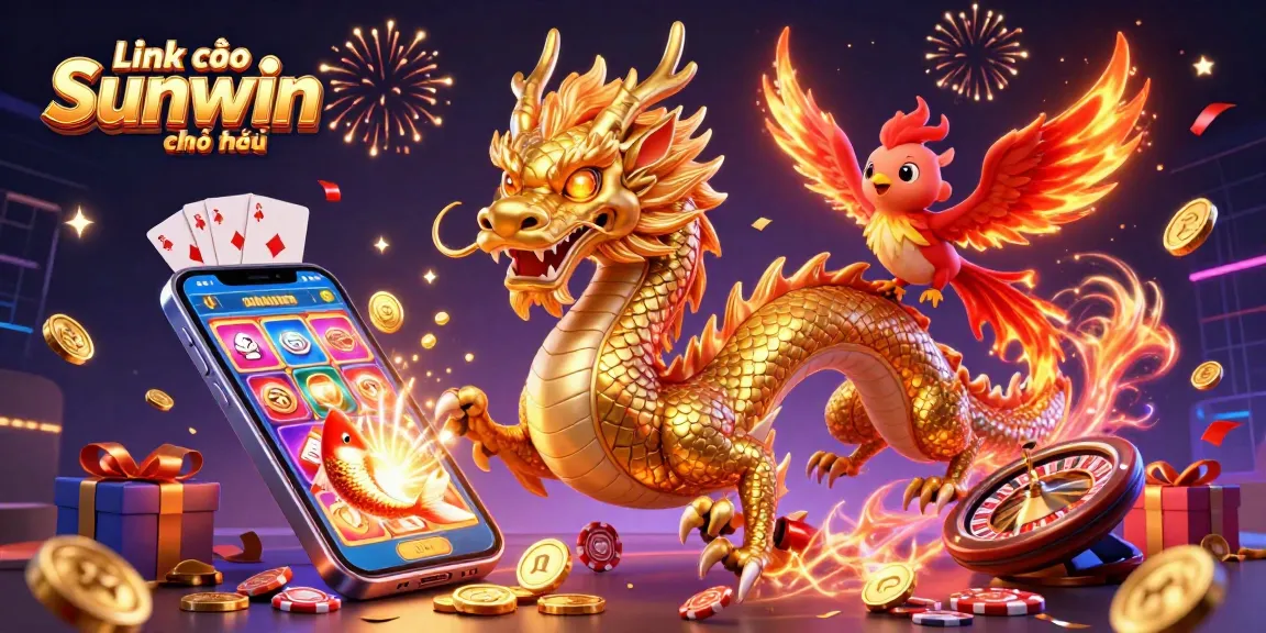 Engage in gaming excitement with Link vào Sunwin chính thức in an immersive 3D casino illustration showcasing thrilling elements.