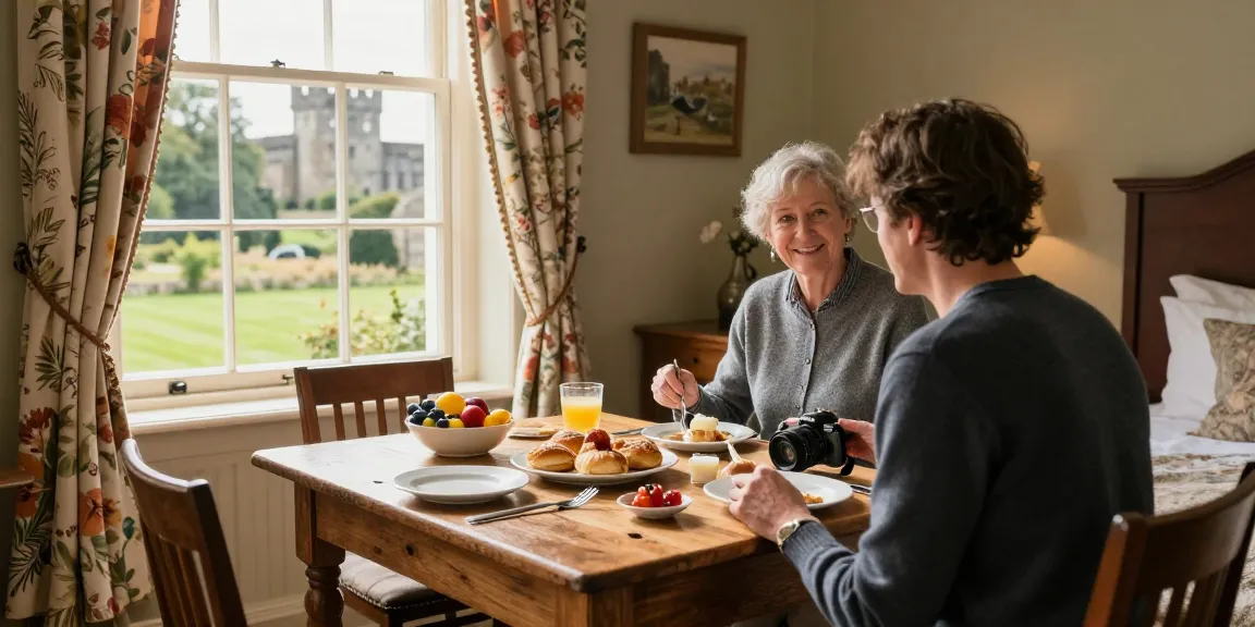 Hotel Skipton experience at a cozy B&B breakfast table with local charm.