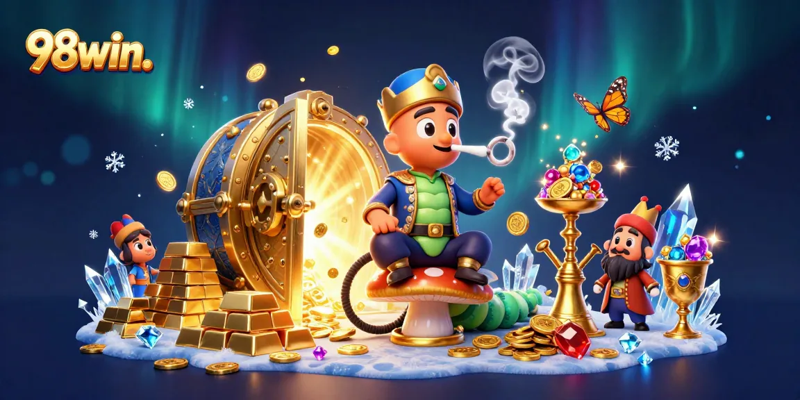 Experience the vibrant casino world of 98win. with captivating characters and dynamic gambling elements.